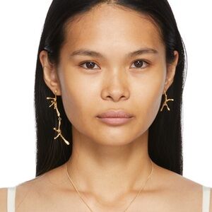 1064 studio mismatched gold earrings SSENSE